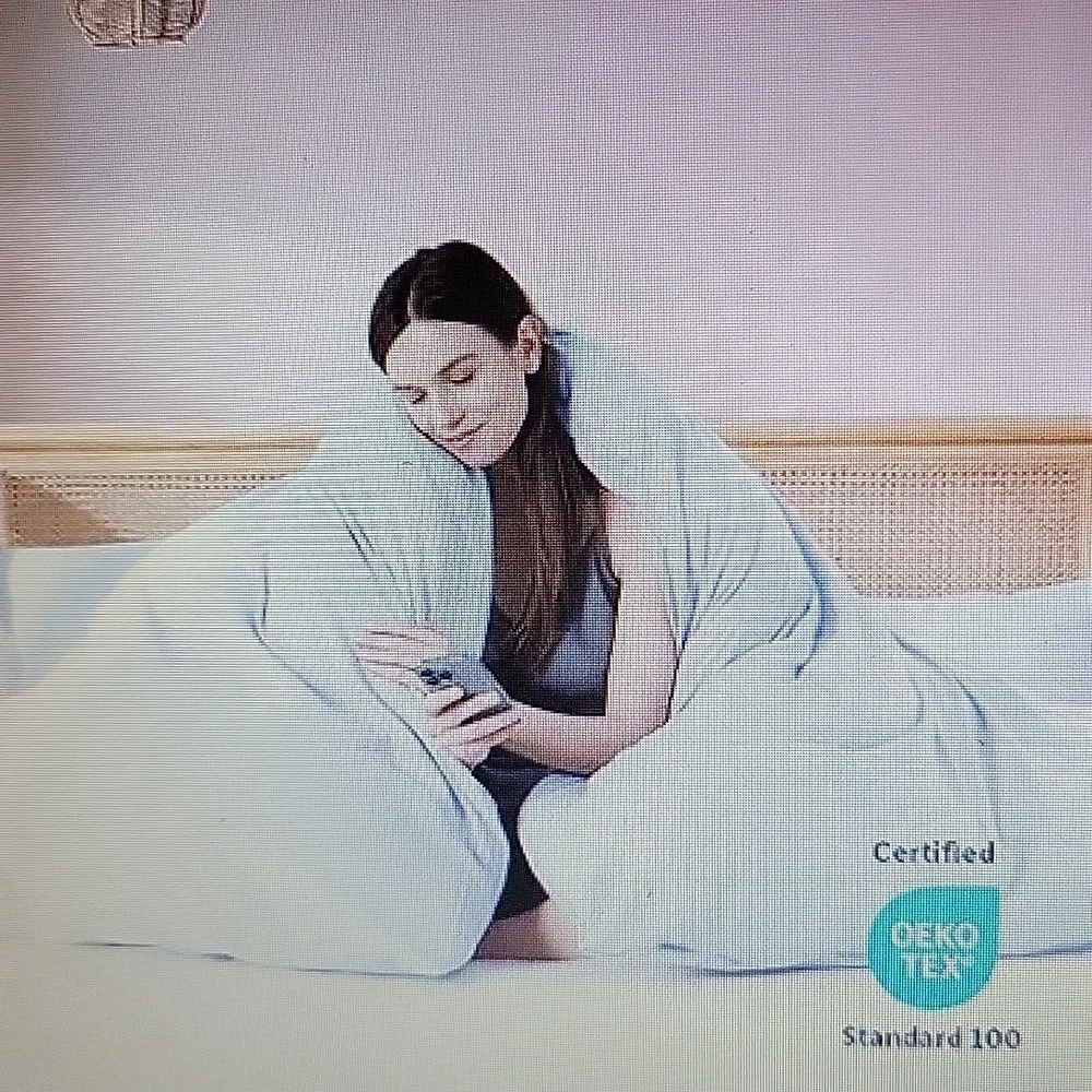 Nestl Ice Blue 3 pc Full duvet cover set double brushed 80x90 inches 2 shams New